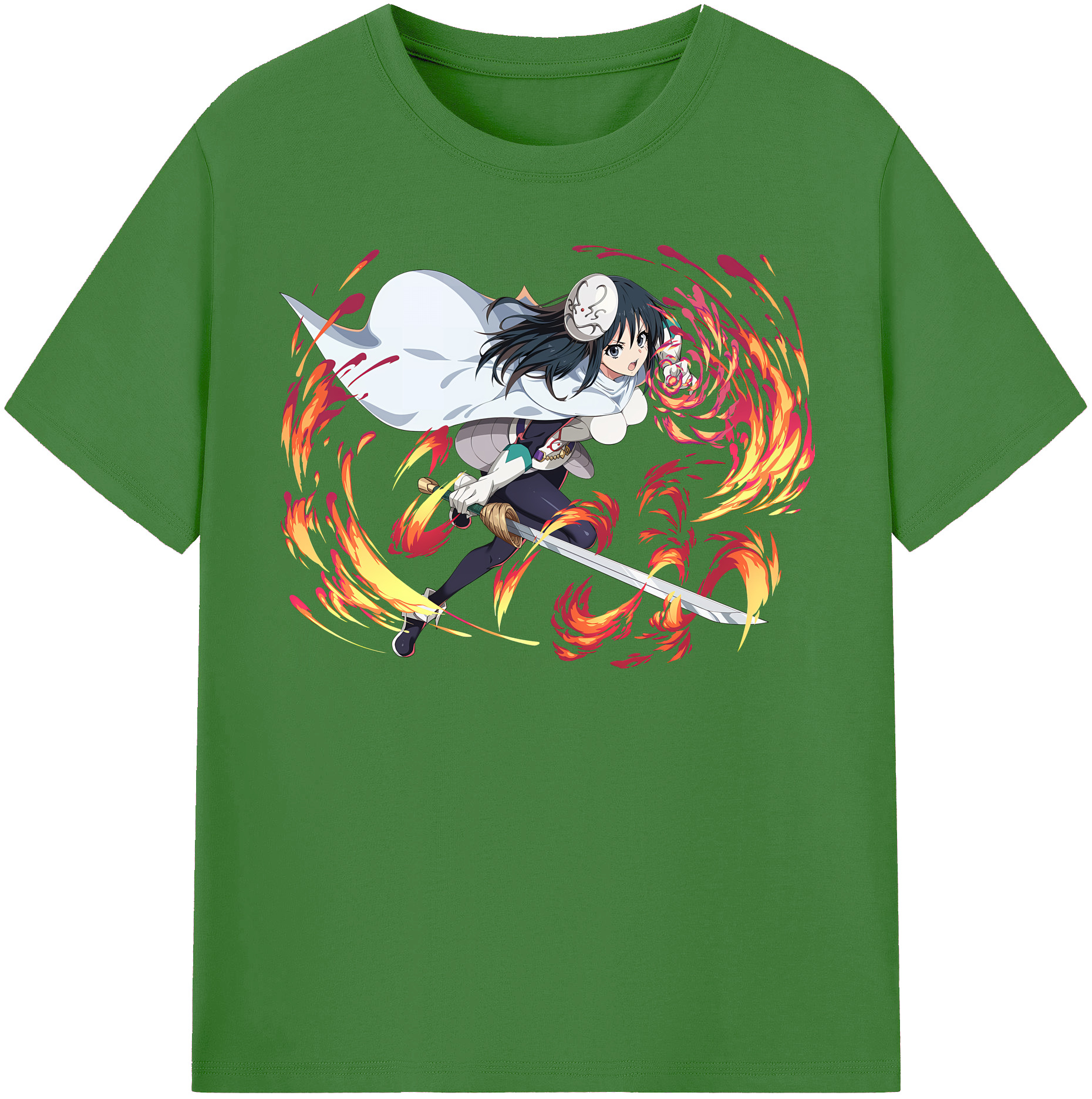 （画像用） 転スラ Regarding Reincarnated to Slime レディースカジュアルプリントTシャツ（綿100％）
